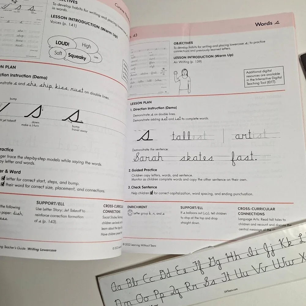 3rd Grade D Handwriting Without Tears Writing Journal Teachers Guide Cursive Lot - Picture 3 of 6